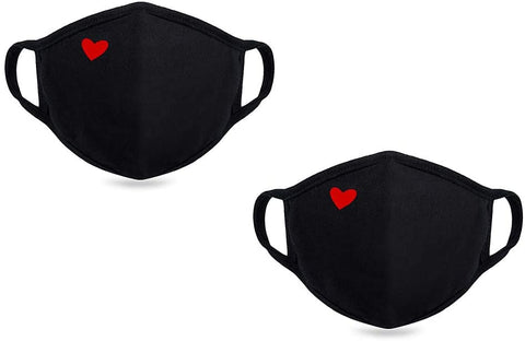 Fashion Cute Heart Face Masks - Unisex Cotton Dustproof Mouth Masks