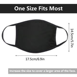 Protective Face Masks, Unisex Black Dust Cotton Mouth Masks