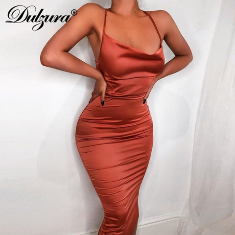 women bodycon long midi dress sleeveless backless elegant party outfits