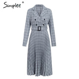 Vintage ladies blazer dresses Long sleeve