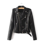 Faux Soft Leather Jacket Women Fashion Zipper