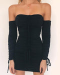 Women Autumn Winter Bandage Dress Women