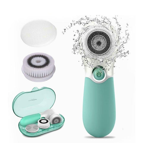 Waterproof Facial Brush Deep Cleansing Set with 3 Different Spin Brush