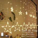 Elk Bell String Light LED Christmas Decor For Home Hanging Garland Christmas Tree Decor Ornament 2020 Navidad Xmas Gift New Year