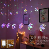 Elk Bell String Light LED Christmas Decor For Home Hanging Garland Christmas Tree Decor Ornament 2020 Navidad Xmas Gift New Year