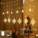 Elk Bell String Light LED Christmas Decor For Home Hanging Garland Christmas Tree Decor Ornament 2020 Navidad Xmas Gift New Year