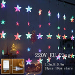 Elk Bell String Light LED Christmas Decor For Home Hanging Garland Christmas Tree Decor Ornament 2020 Navidad Xmas Gift New Year